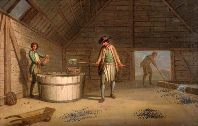 Lead Processing at Leadhills. Washing the Ore, 1789 - David Allan