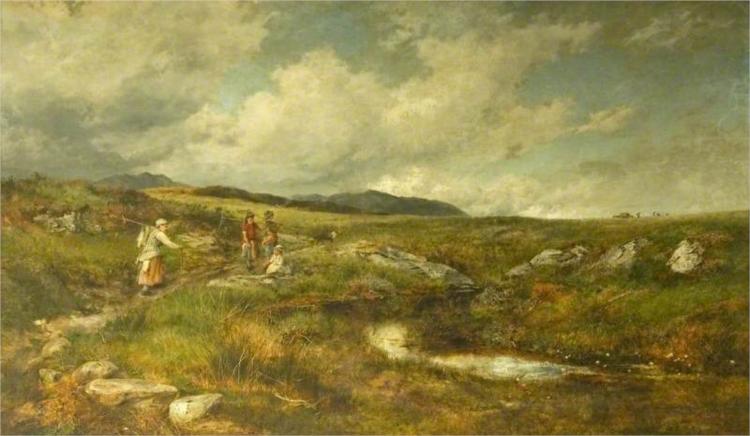 Hay Time on the High Moors, 1878 - Дэвид Бейтс