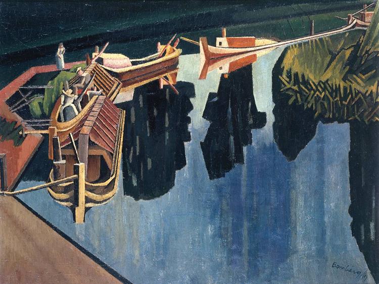 Barges, 1919 - Дэвид Бомберг