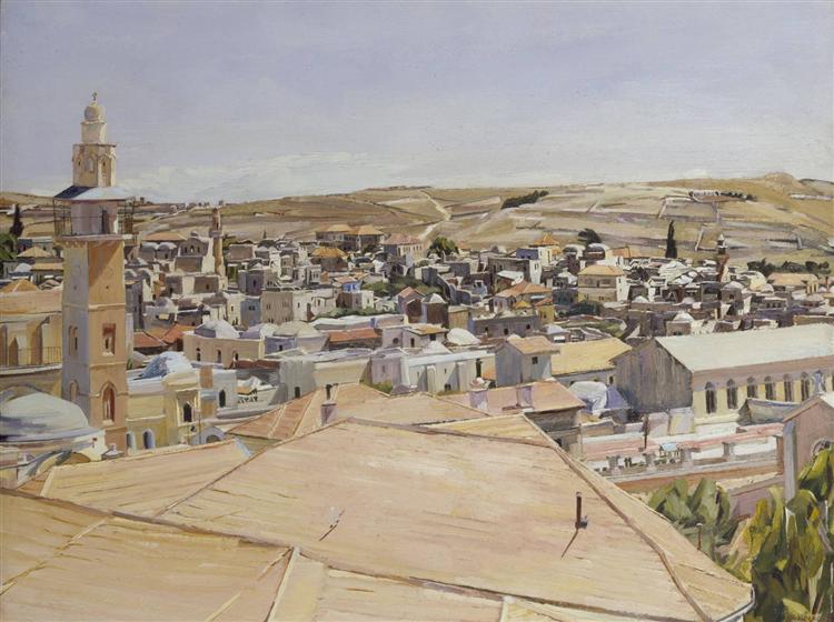 Jerusalem, Looking to Mount Scopus, 1925 - David Bomberg