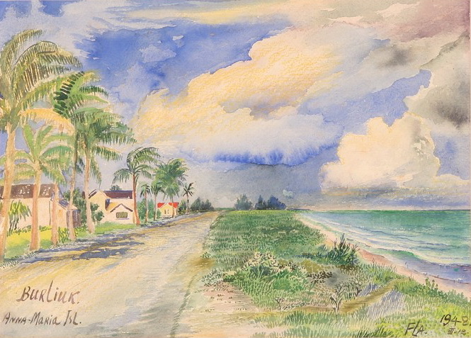 Anna-Maria Island, Florida, 1948 - David Burliuk