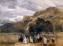 A Welsh Funeral, Betwys-y-Coed - David Cox
