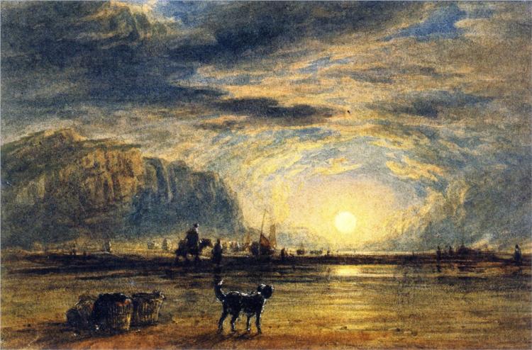 Beach Scene - Sunrise, 1820 - David Cox