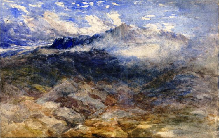 Mountain Heights, Cader Idris, 1853 - Девід Кокс