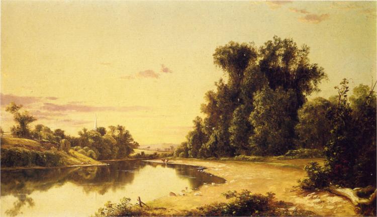 On the Escopus at Hurley, New York, 1858 - Девід Джонсон