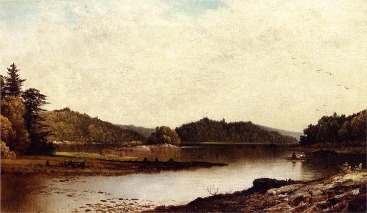 Study of Wawayanda Lake, Orange Co., 1873 - Дэвид Джонсон
