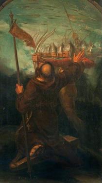 English War. The Spear (triptych, right panel) - David Scott