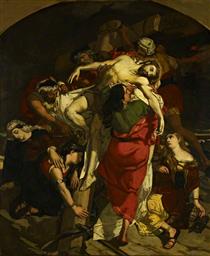 Study for 'The Descent from the Cross' - David Scott