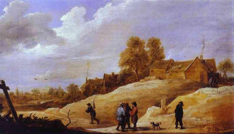 On the Outskirts of a Town - David Teniers the Younger