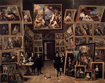 L'Archiduc Léopold-Guillaume dans sa galerie - David Teniers le Jeune