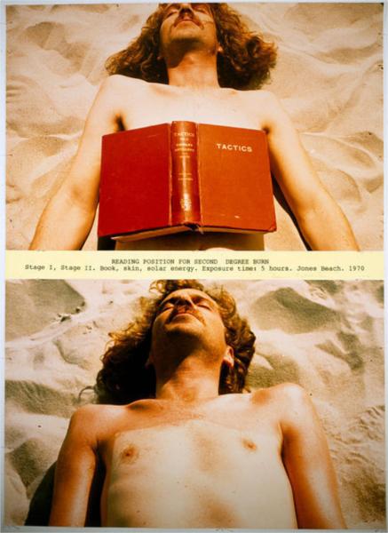 Reading Position for Second Degree Burn, 1970 - Dennis Oppenheim