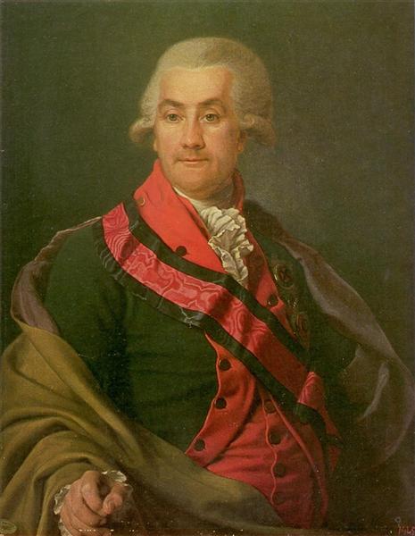 Portrait of Iosif Igelström - Dmitry Levitzky