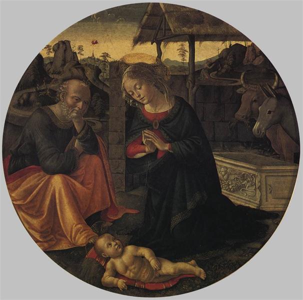 Adoration of the Child - Доменико Гирландайо
