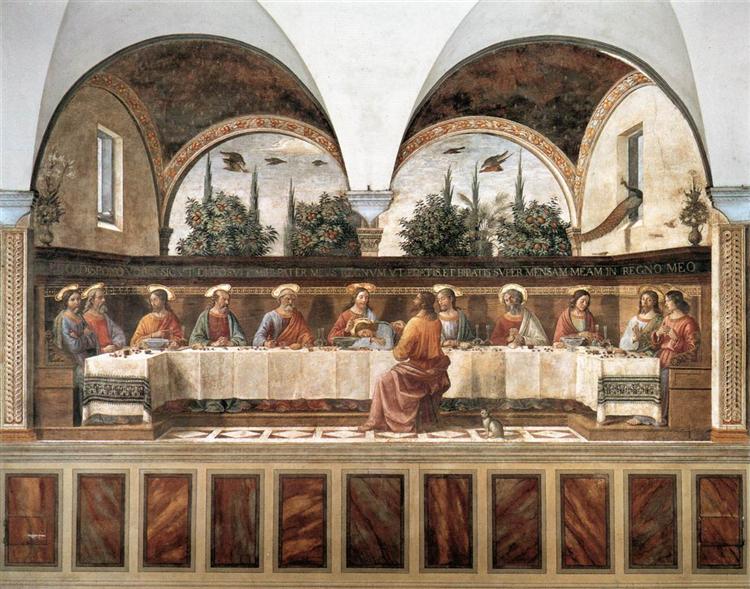 Last Supper, c.1486 - Доменіко Гірляндайо