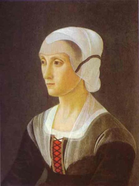 Portrait of Lucrezia Tornabuoni, 1475 - Доменіко Гірляндайо