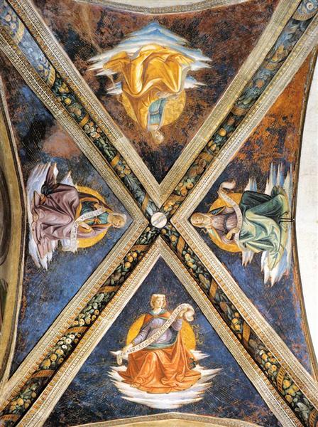 Vaulting of the Sassetti Chapel, c.1485 - Доменико Гирландайо