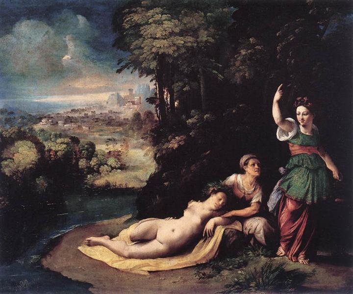 Diana and Calisto, 1528 - Доссо Доссі