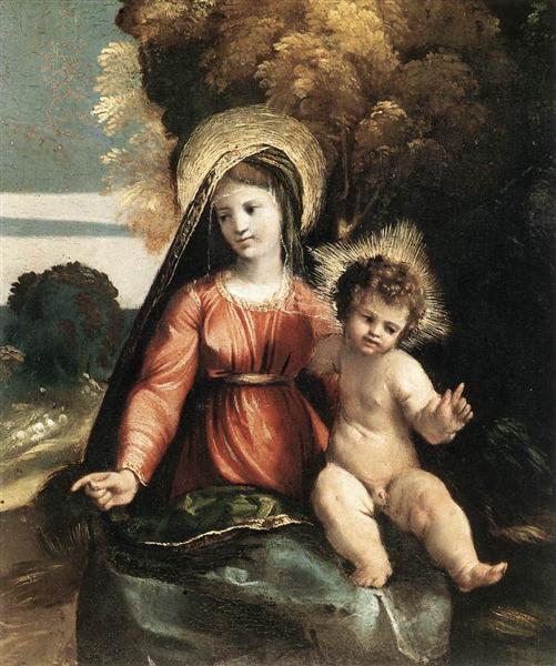 Maria e o Menino Jesus, 1525 - Dosso Dossi