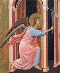 Annunciation (Fragment) - Duccio di Buoninsegna