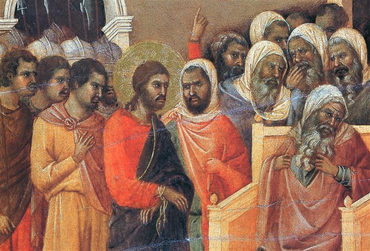 Christ before Caiaphas (Fragment), 1308 - 1311 - Duccio di Buoninsegna