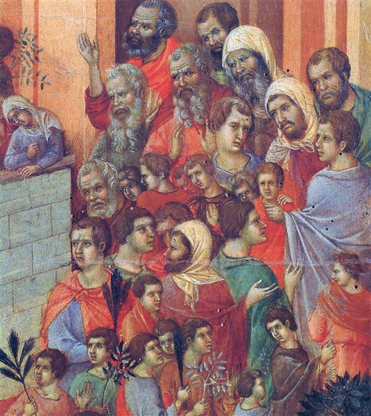 Entry into Jerusalem (Fragment), 1308 - 1311 - Duccio