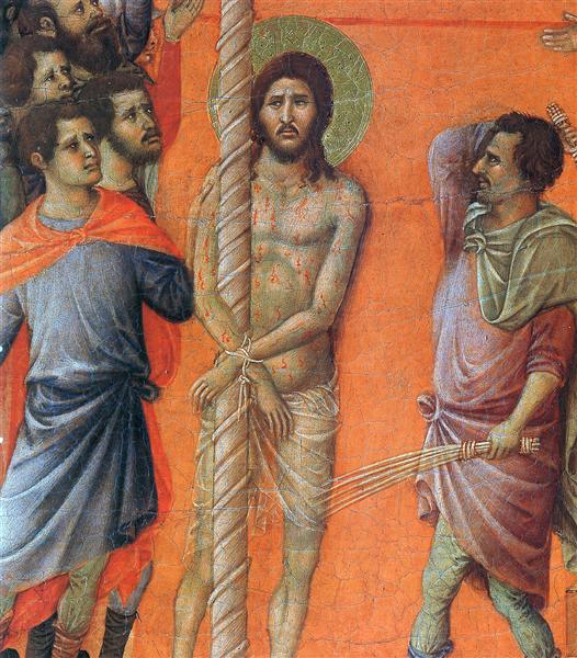 Flagellation of Christ (Fragment), 1308 - 1311 - Duccio