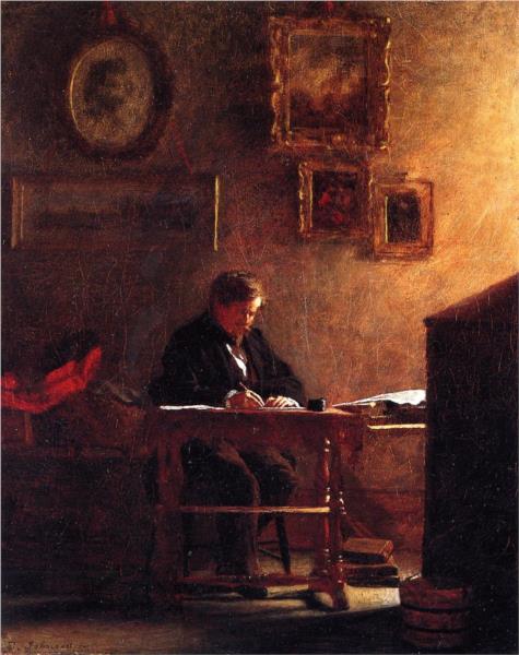 Self Portrait, 1860 - Jonathan Eastman Johnson