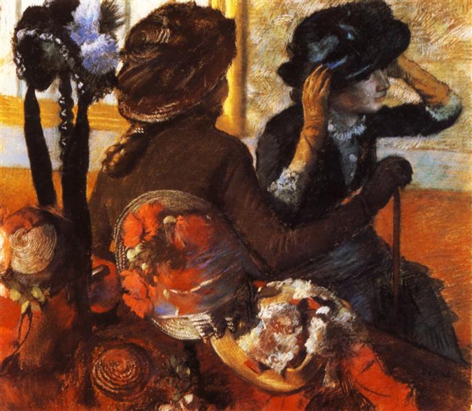 At the Milliner's, 1883 - Едґар Деґа
