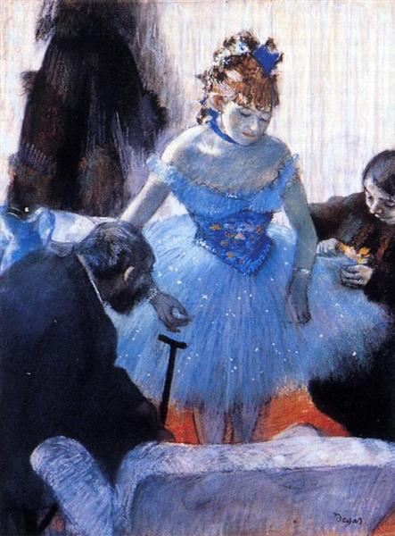 Dancer's Dressing Room, c.1878 - Едґар Деґа