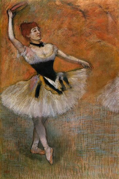 Dancer with Tambourine, c.1882 - Edgar Degas - WikiArt.org