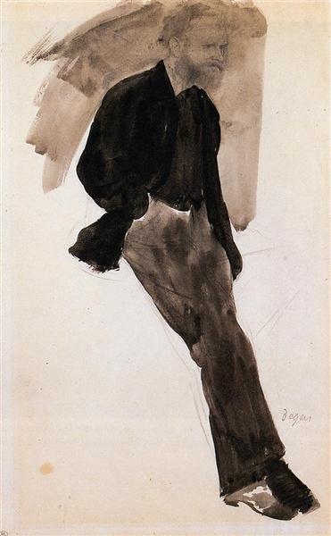 Эдуард Мане стоя, c.1866 - c.1868 - Эдгар Дега