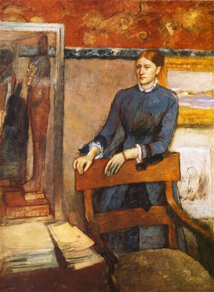 Элен Руар в кабинете отца, 1886 - Эдгар Дега