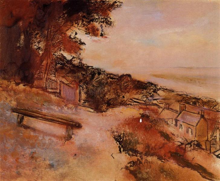 Landscape by the Sea, c.1895 - c.1898 - Edgar Degas