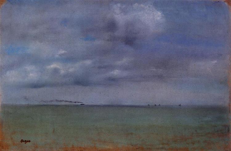 Морской пейзаж, 1869 - Эдгар Дега