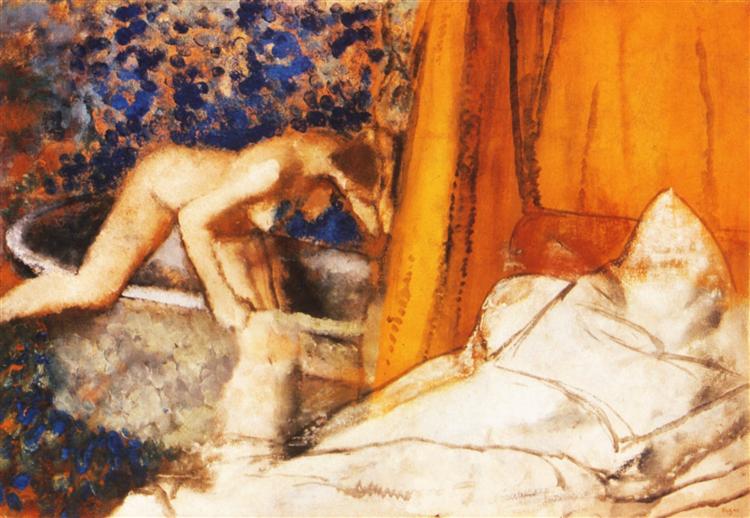Ванная, 1890 - Эдгар Дега