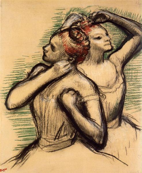 Две танцовщицы, c.1897 - Эдгар Дега