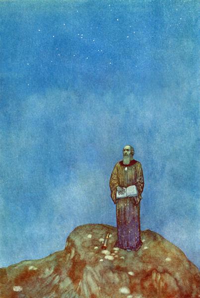 My zenith doth depend upon a most auspicious star - from The Tempest - Edmund Dulac