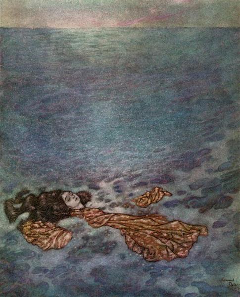The Little Mermaid: Dissolving into Foam - Edmund Dulac