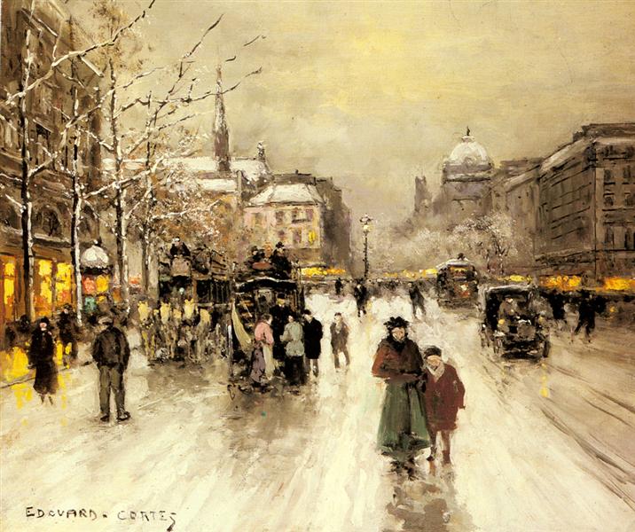Place Saint Michel, Christmas - Эдуард Кортес