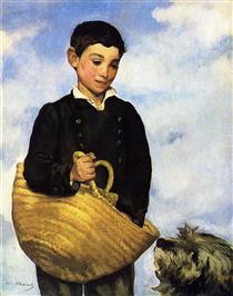 A boy with a dog - Эдуард Мане