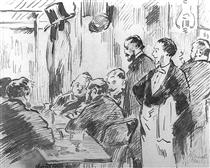 A café, interiour - Édouard Manet