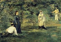 Die Krocketpartie - Édouard Manet