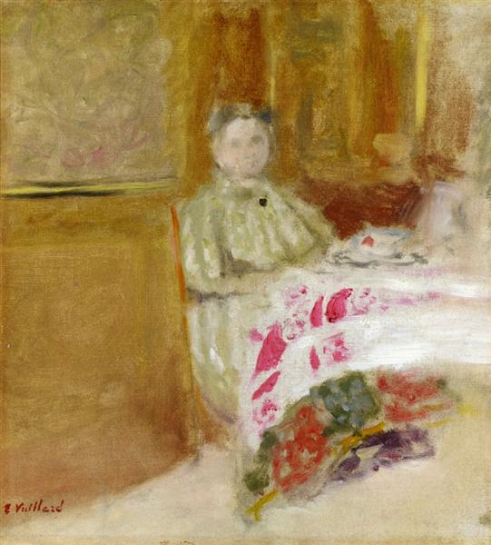 Madame Vuillard at Table, 1900 - Edouard Vuillard
