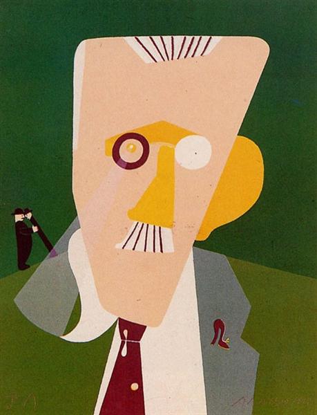 Portrait de James Joyce, 1992 - Eduardo Arroyo