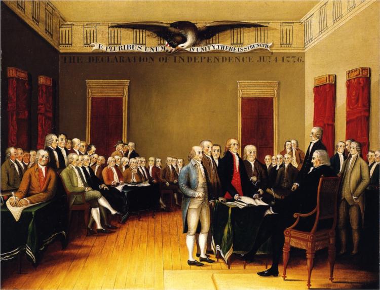 The Declaration of Independence, July 4, 1776, 1845 - Edward Hicks