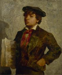 Newspaper Boy - Edward Mitchell Bannister