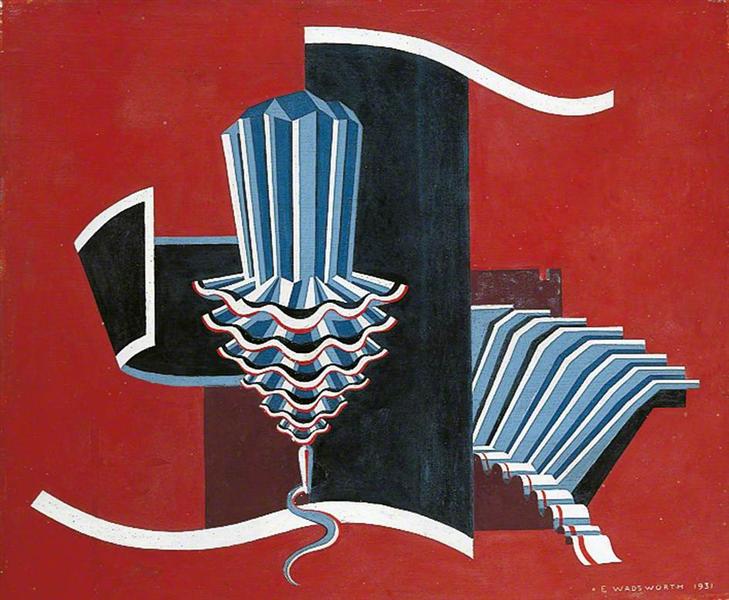 Composition on a Red Ground, 1931 - Едвард Водсворт