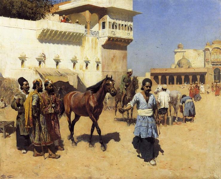 Horse Market, Persian Stables, Bombay - Эдвин Лорд Уикс