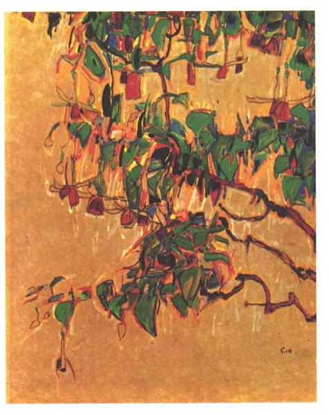 Fuchsia, 1910 - Эгон Шиле