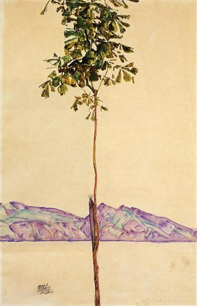 Little Tree (Chestnut Tree at Lake Constance), 1912 - 席勒